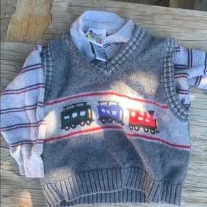 sweater and vest set 12M